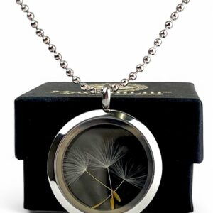 Pusteblume Medaillon Set - Handgefertigt Schmuck