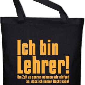 Lehrer Jutebeutel Baumwolle Tasche