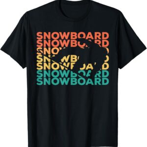 Retro Vintage Snowboarder T-Shirt