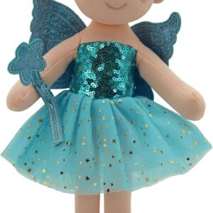 Blaues Stoffpüppchen Prinzessin 30 cm