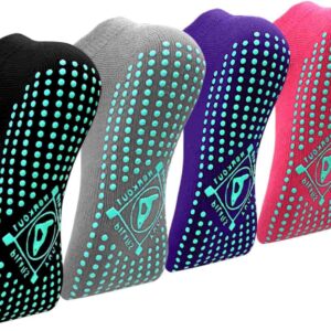 Yoga Socken Anti-Rutsch 4 Paare Damen