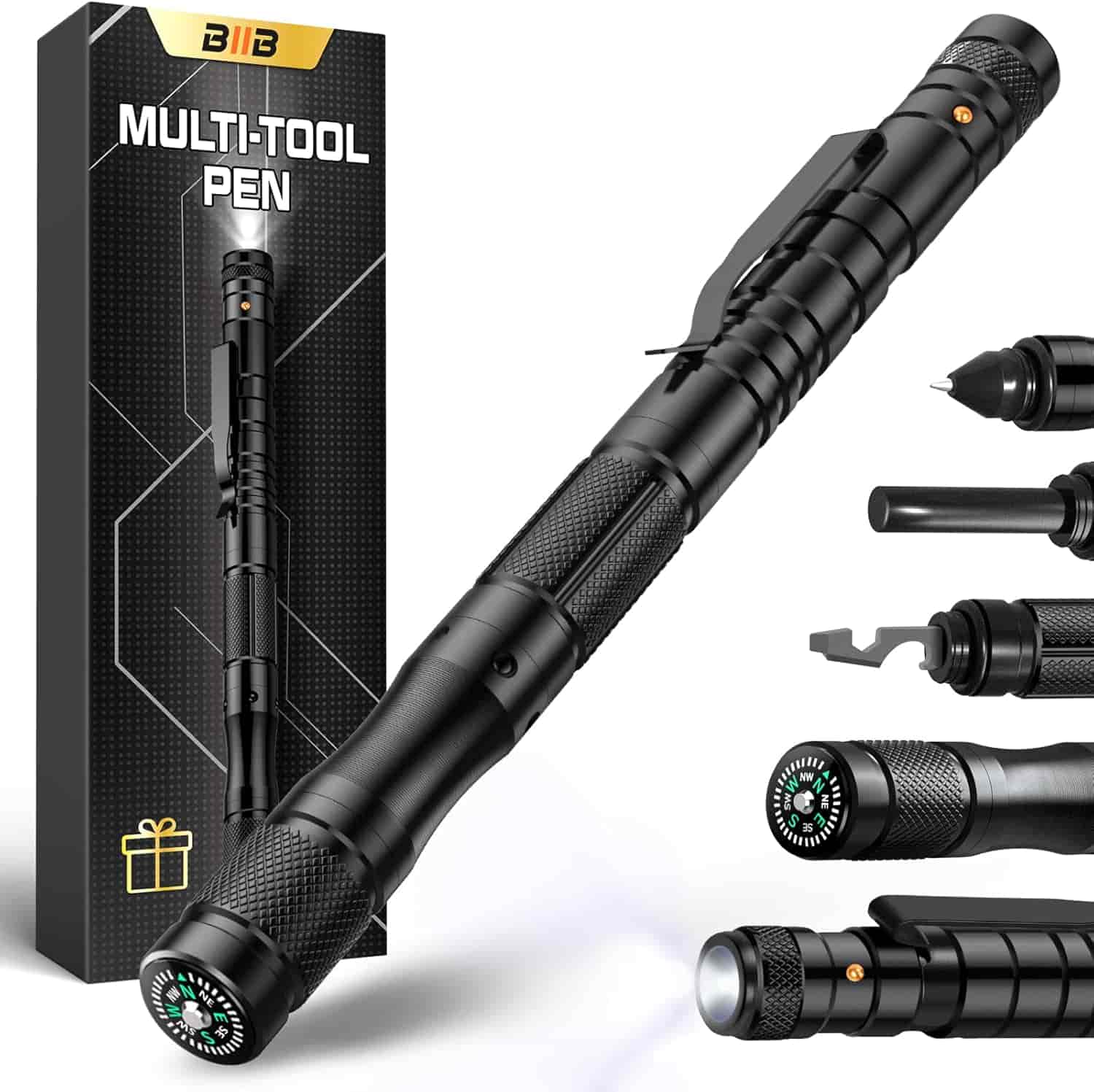Taktischer Multifunktionsstift mit Kompass