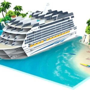 3D Kreuzfahrtschiff Geburtstagskarte