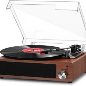 Vintage Bluetooth Plattenspieler mit Lautsprecher