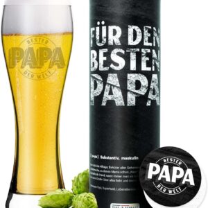 Weizenglas Bester Papa Geschenkbox