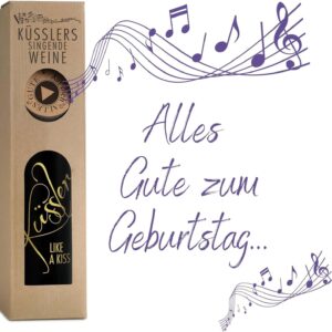Nachhaltiger Geburtstagswein Cuvée mit Lied