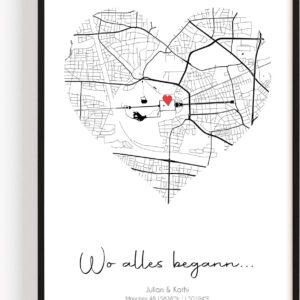 Personalisiertes Geschenk Koordinaten für Frauen
