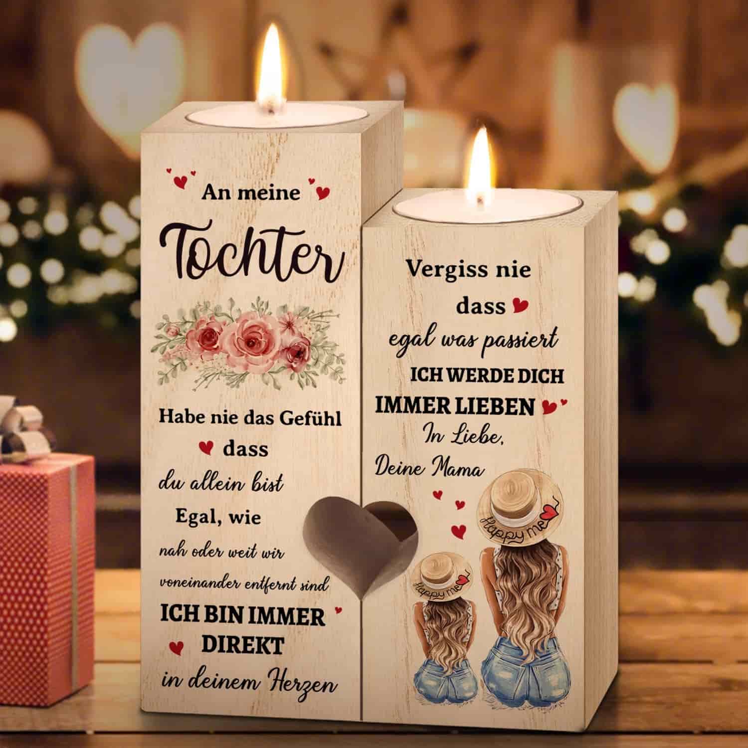 Mutter-Tochter Geschenke, Kerzenst?nder, 18. Geburtstag