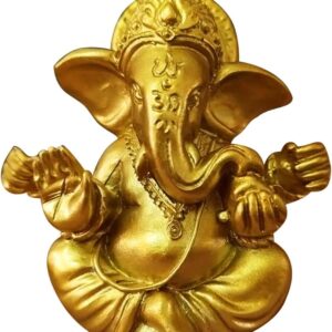 Goldene Ganesh-Statue, Mini Elefant-Dekoration