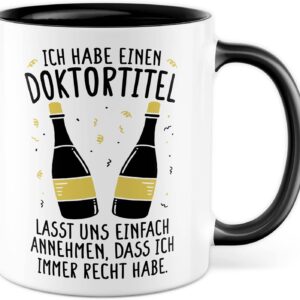 Doktortitel Tasse Abschluss Geschenk Humor