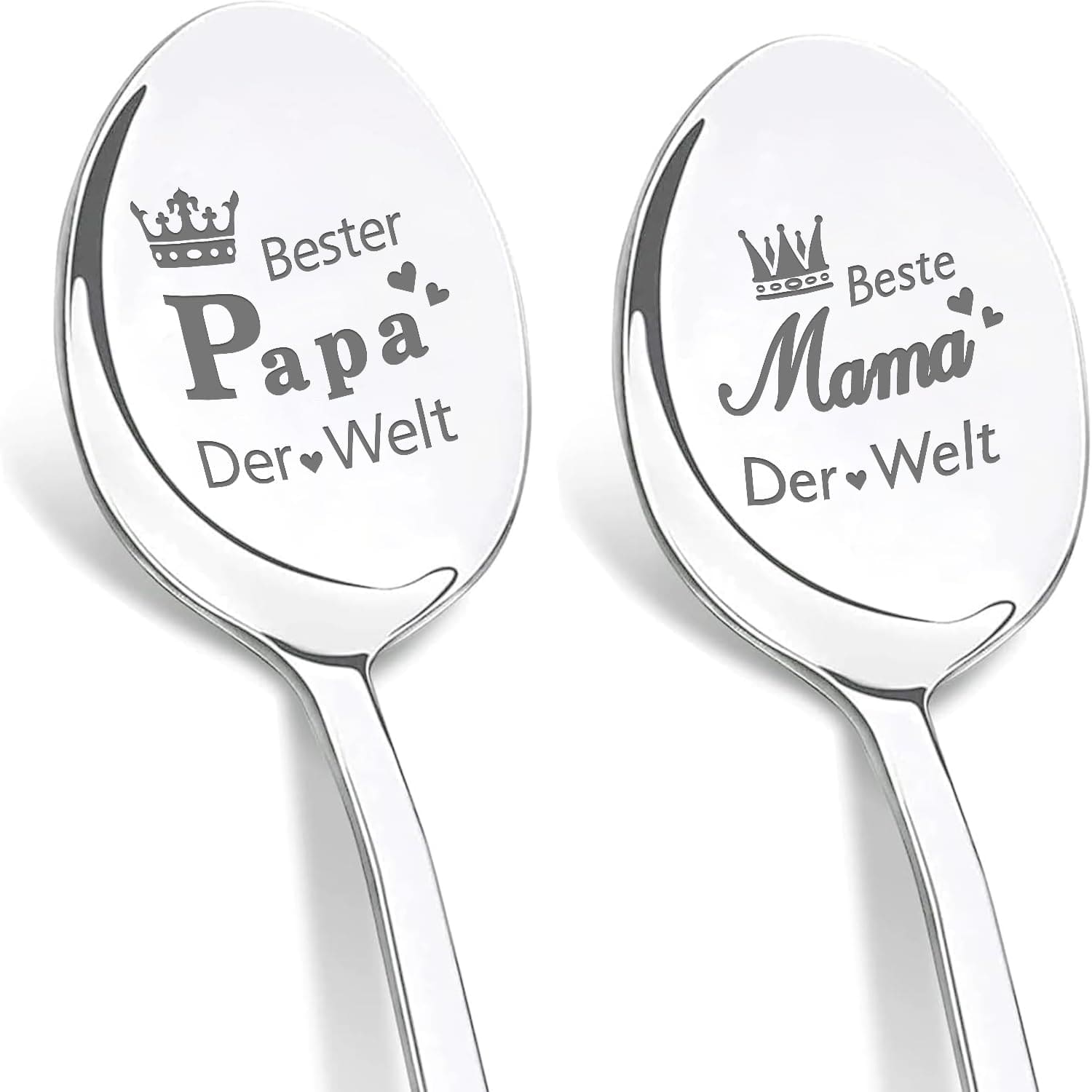 Gravierte Kaffeel?ffel - Beste Mama Papa