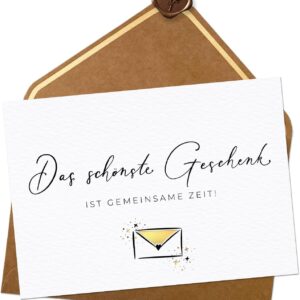 Gemeinsame Zeit schenken - Gutschein A6