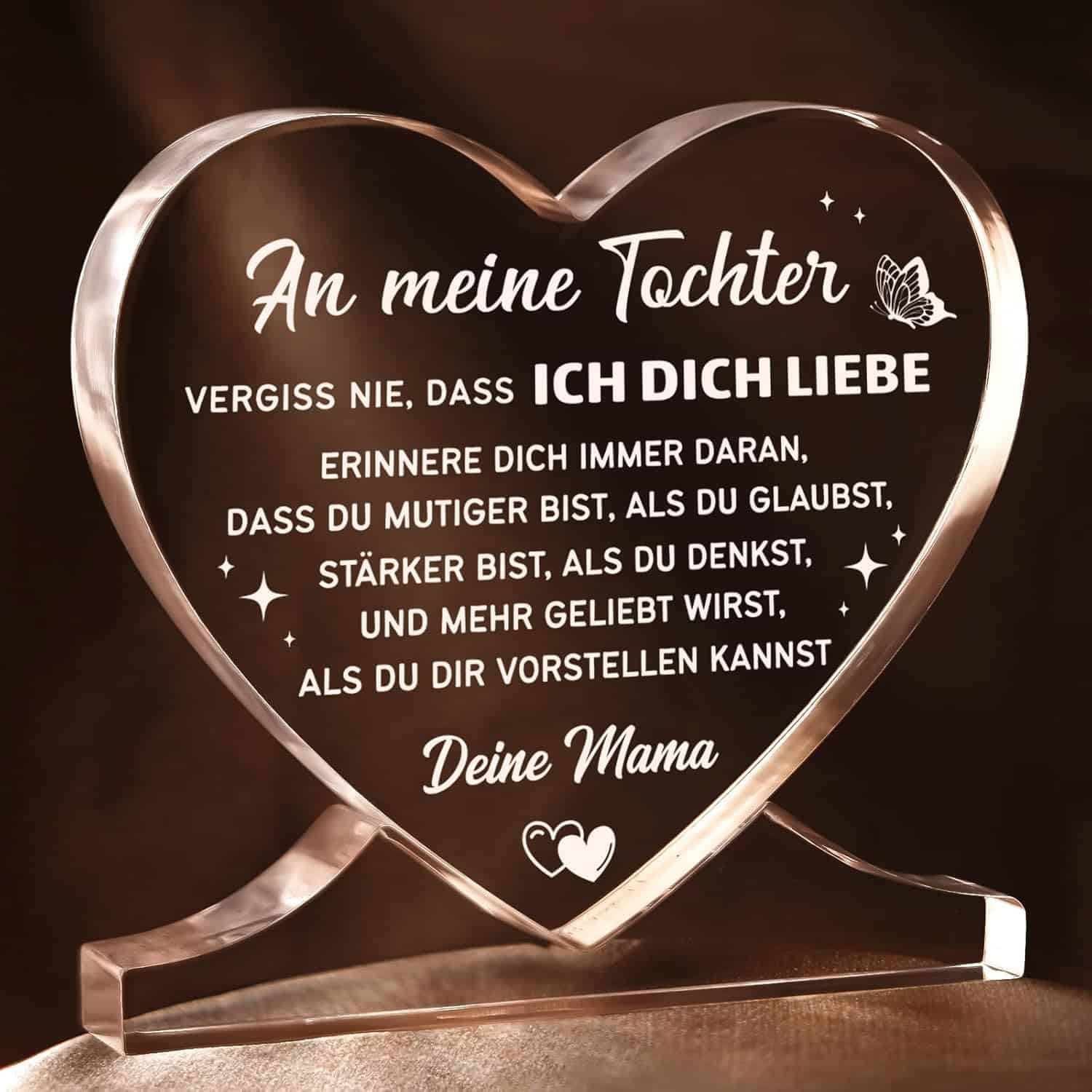 Juratar? Herzf?rmige Dekoration Geschenk Tochter