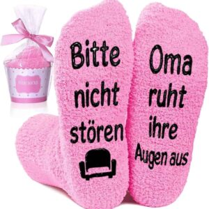 Oma Socken Spruch Entspannung Geschenk