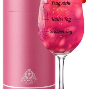 Lustiges Weinglas für Frauen Geburtstag