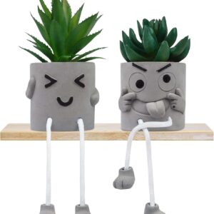 Lustige Kunstpflanzen Deko Set Mini Sukkulenten