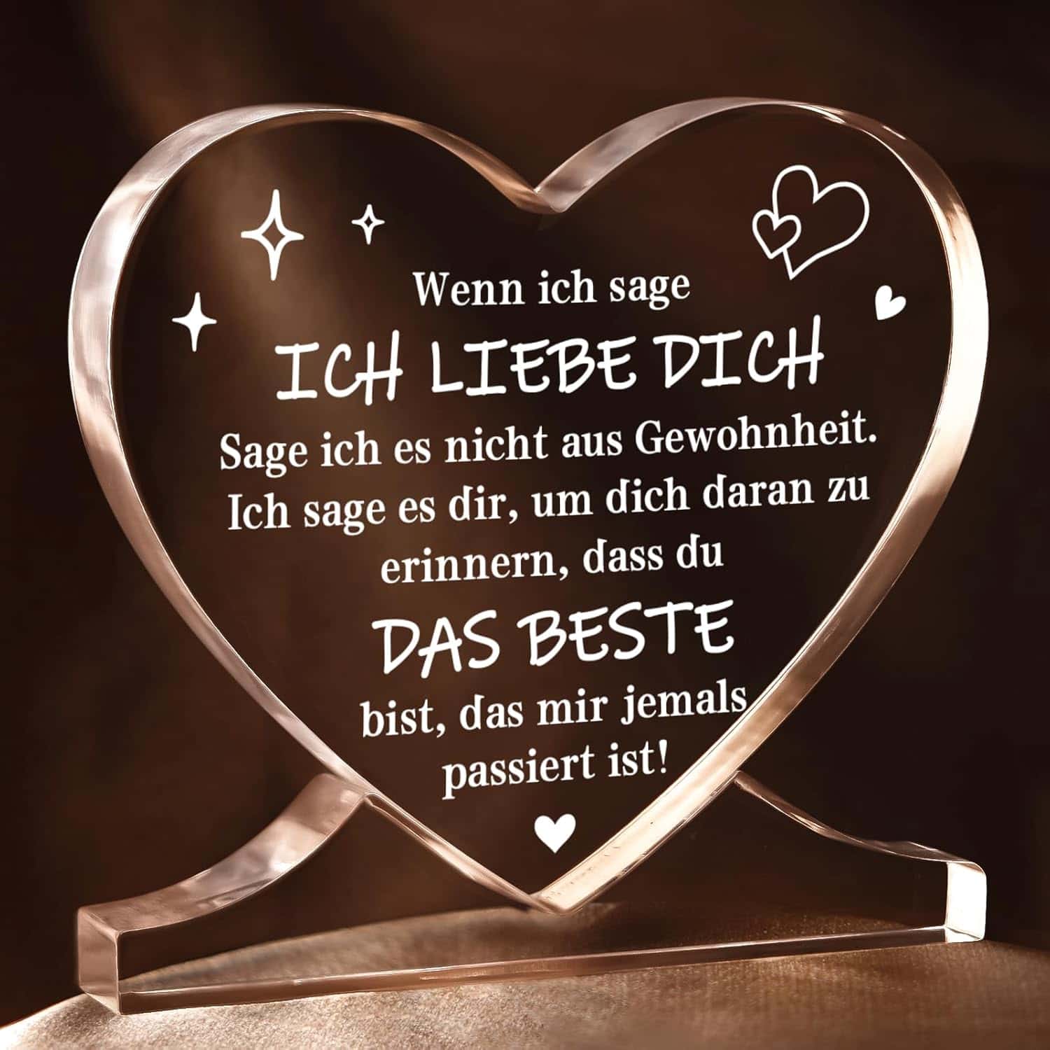Herzf?rmige Acryl Liebesgeschenke