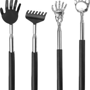 Verstellbare Edelstahl Rückenkratzer 4er Set
