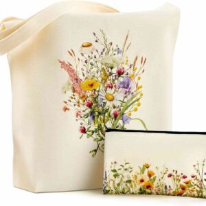 Blumen Jutebeutel Geschenk Tote Bag