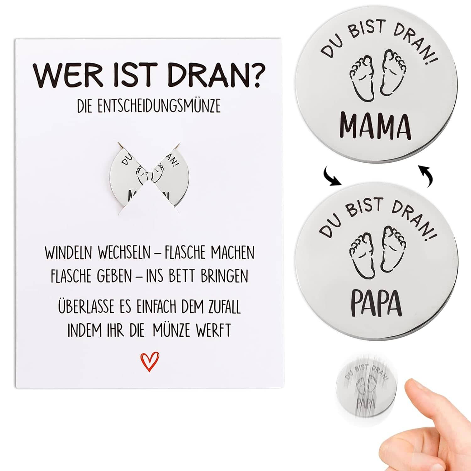 Schwangerschaft Geschenk Münze Taufgeschenke