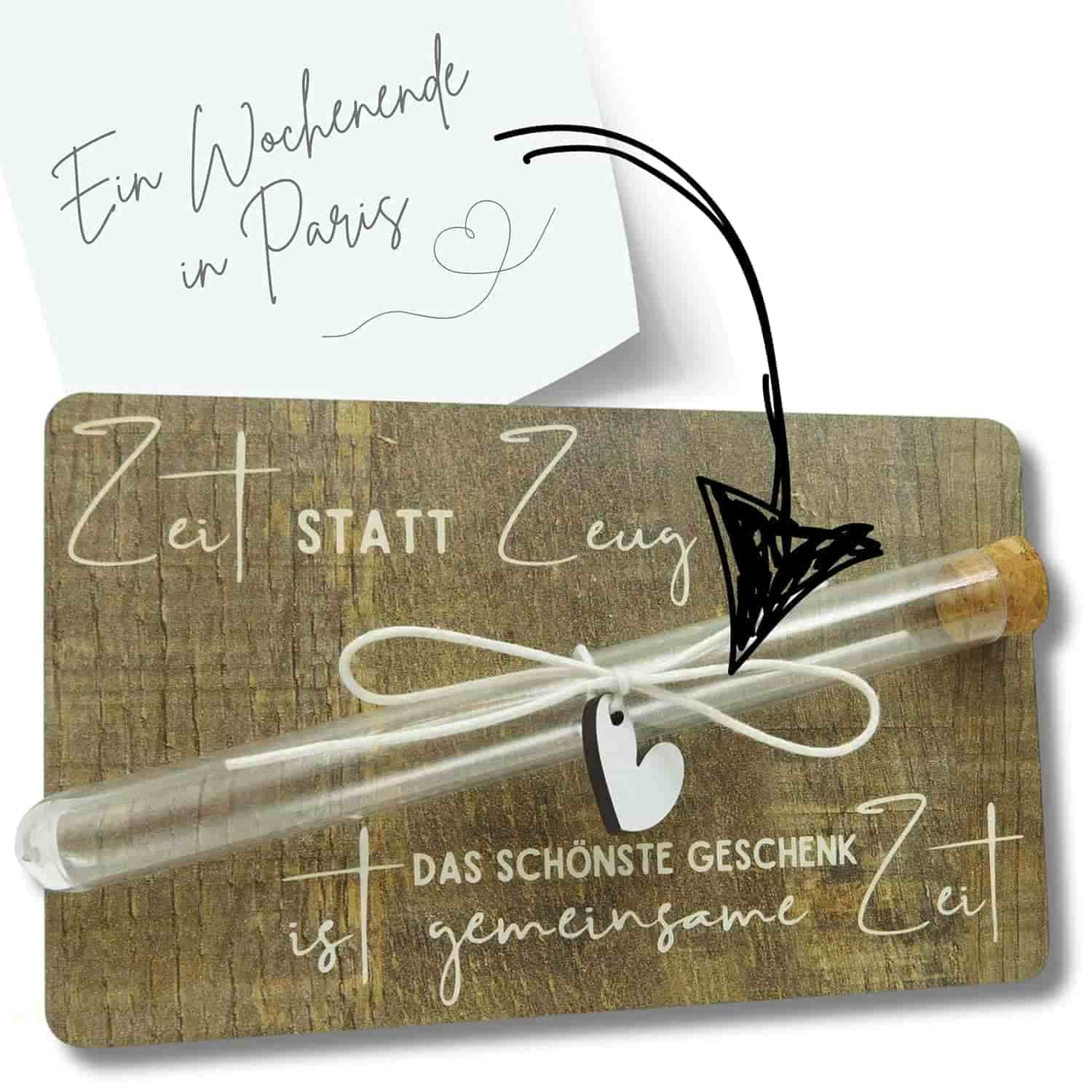 Zeitgeschenk Gutscheinverpackung