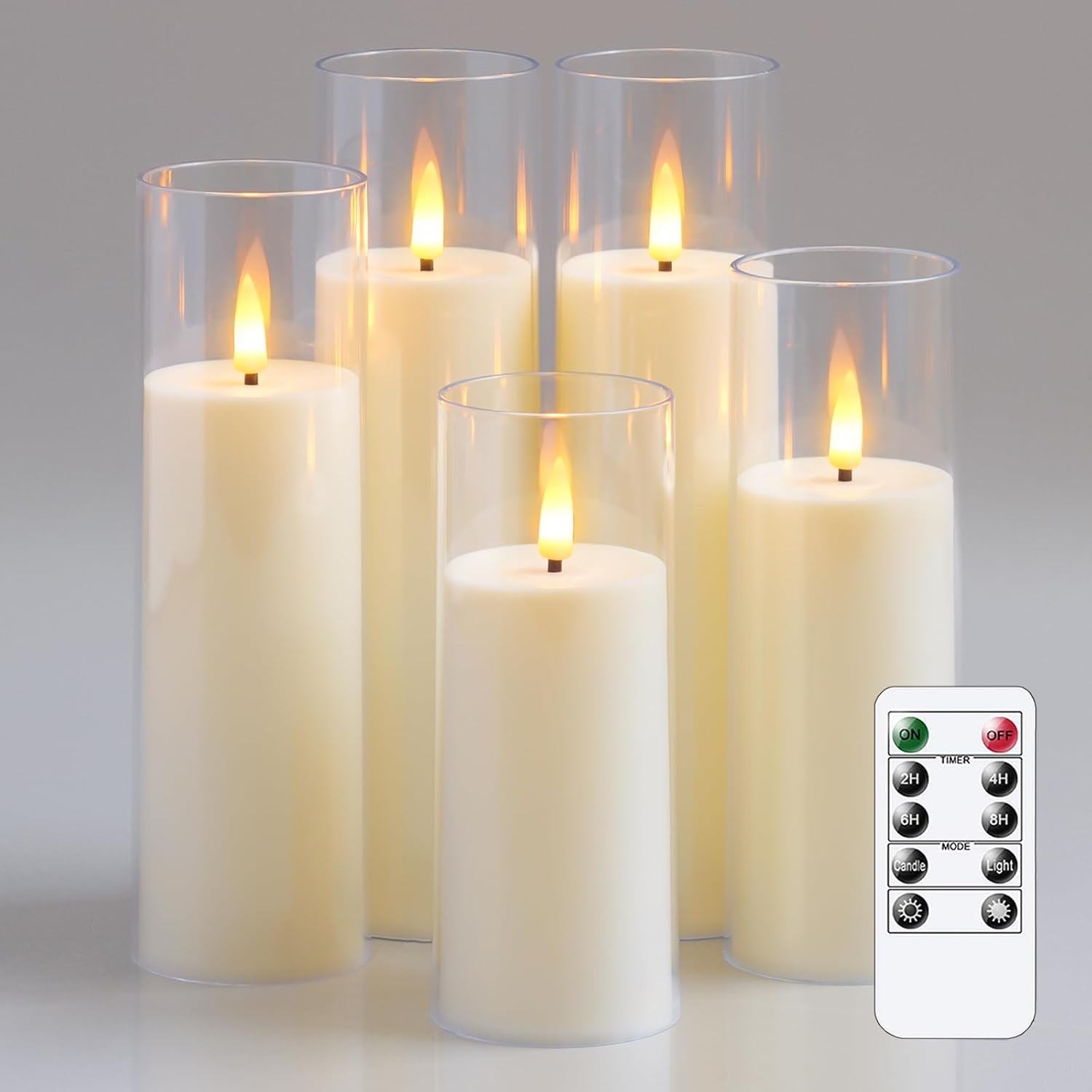 Flammenlose LED-Kerzen mit Fernbedienung