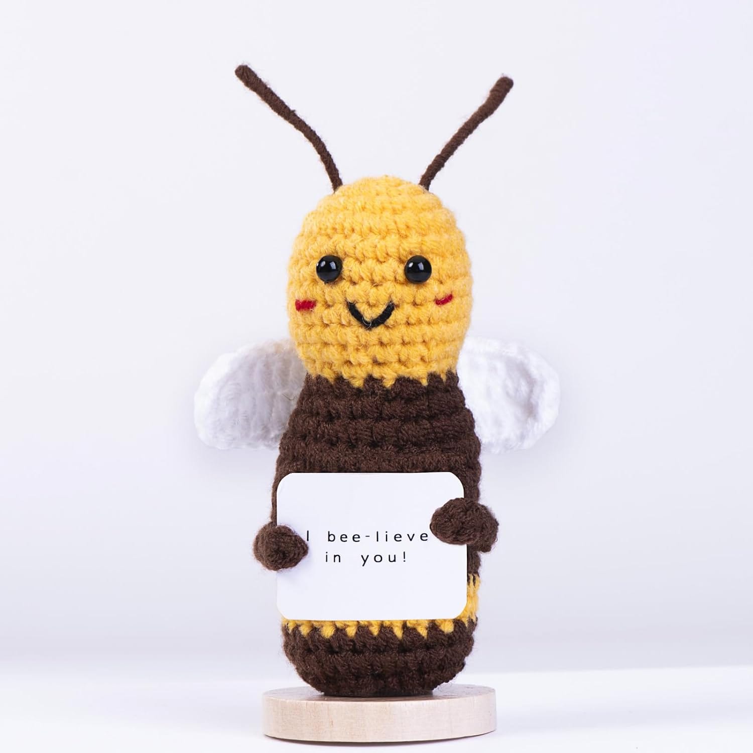 Lustige Positive Biene, H?kelpuppe, Aufmunterungsgeschenk