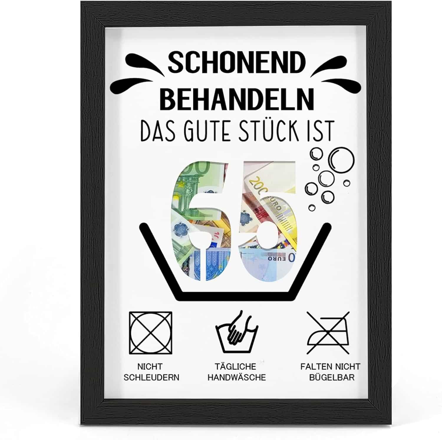 65. Geburtstag Geschenkideen & Karten