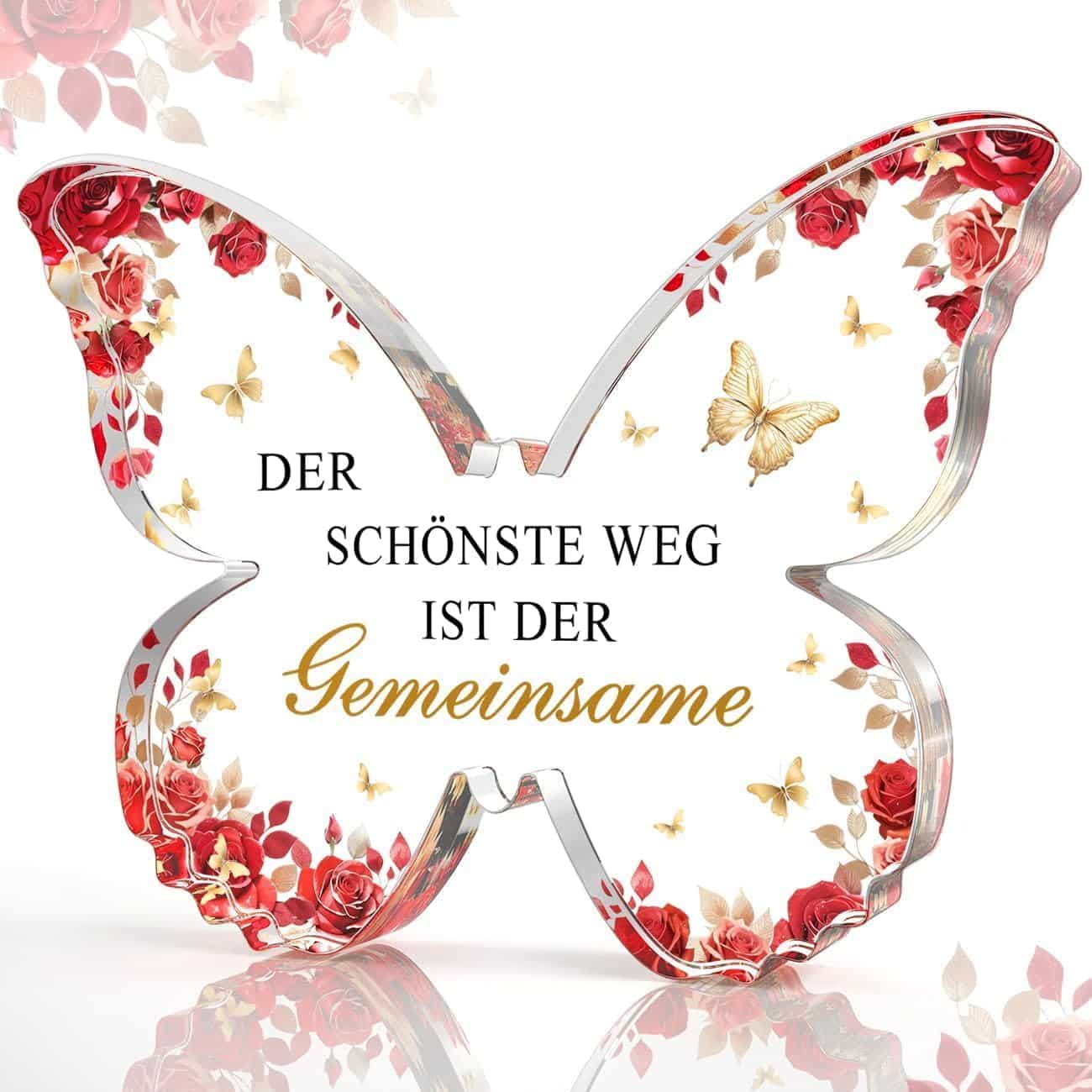 Personalisierte Hochzeitsgeschenke Acryl Schmetterling
