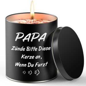 Lustige Lavendelkerze für Papa