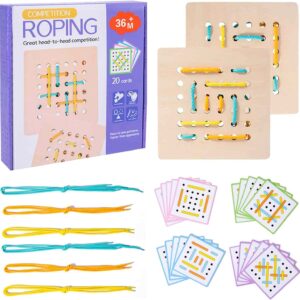 Montessori Holzspielzeug Seilf?delspiel