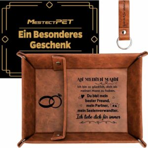 Leder Tisch Organizer Geschenke Ehemann