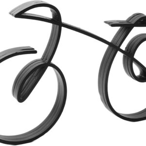 Minimalistische Drahtrad-Skulptur Geschenk