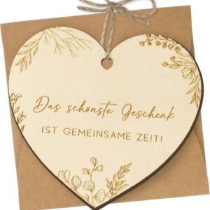 Herzf?rmige Gutschein-Karte für gemeinsame Zeit