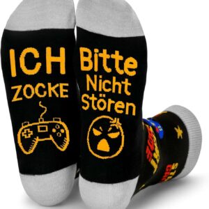 Lustige Gaming Socken Geschenk Zocker