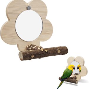 Vogelspiegel, Holzspielzeug für Wellensittiche