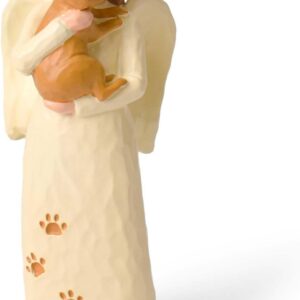 Schutzengel Figur Hund, Trauergeschenk Hundebesitzer