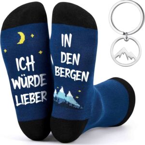 Lustige Socken Schlüsselanh?nger Geschenk für Wanderer