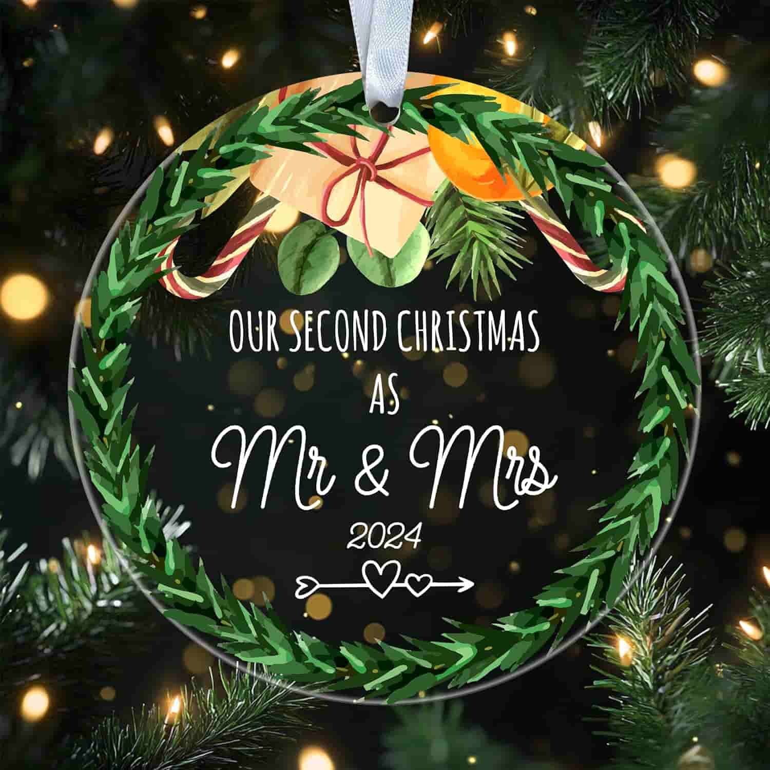 Zweites Weihnachtsornament Mr&Mrs 2024