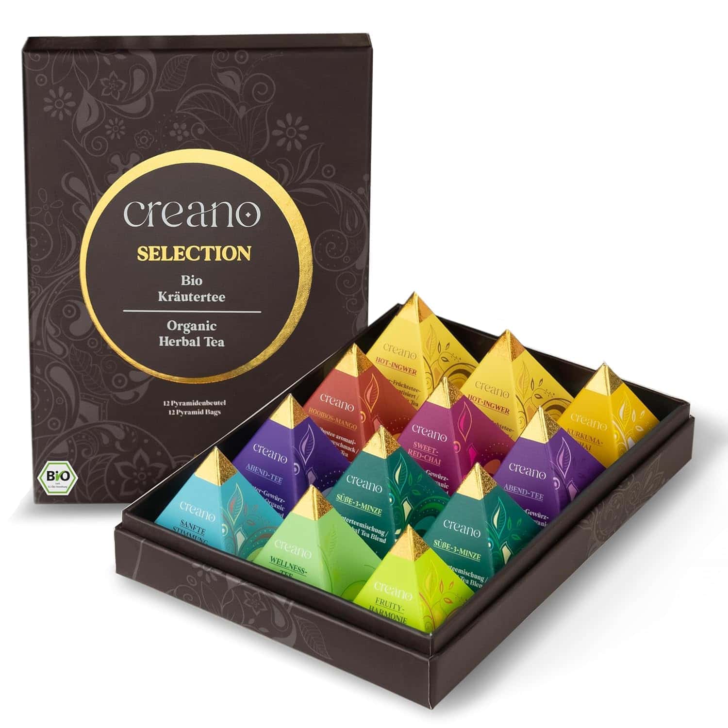 Premium Bio Kr?utertee Geschenkset - 12 Sorten