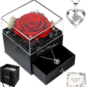 Ewige Rose Geschenkbox - Handgemacht, Schmuck