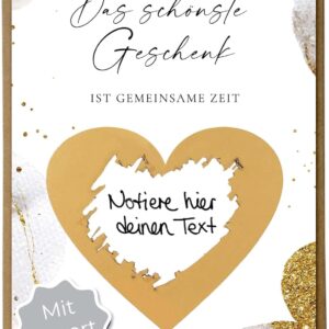 Gemeinsame Zeit Rubbelkarte Geschenk
