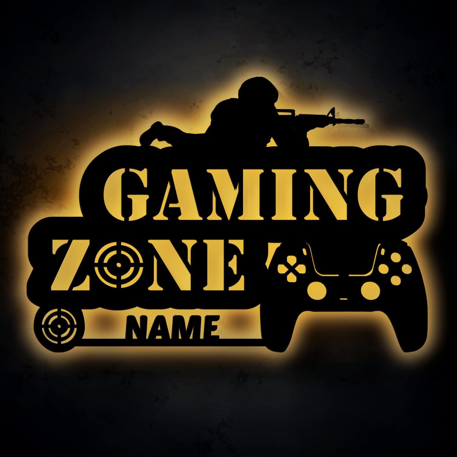 Personalisierte Gamer LED Lampe