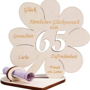 Geburtstag Geschenk Holz Schild 65 ???ifizierung