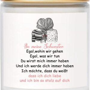 Schwester Geschenk Lavendel Kerzen