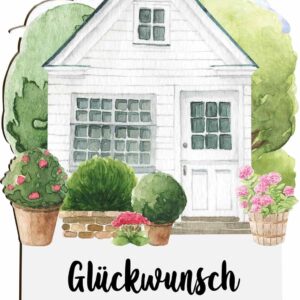 Einzug Geschenk Holzkarte - Witzige Deko