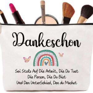 Dankesch?n Geschenke: Kleine Cord-Make-up-Tasche
