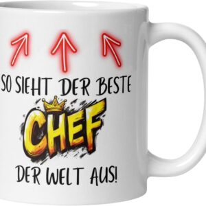 Bester Chef Tasse mit Spruch