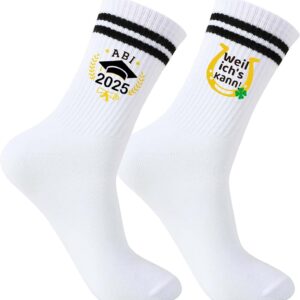 Lustige ABI 2025 Socken für Abiturienten