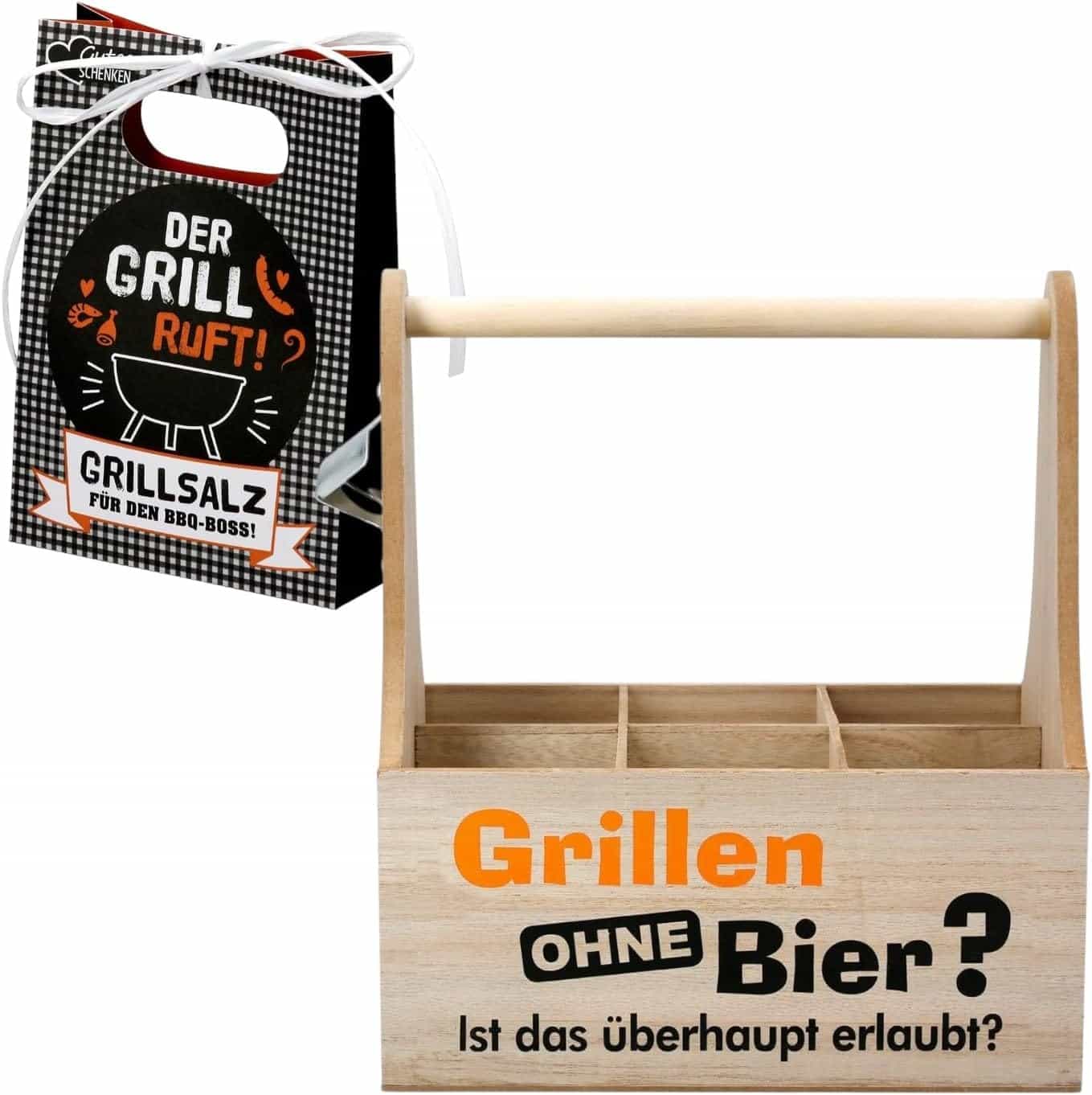 CULT Grill Geschenkset M?nner - Getr?nkehalter & Gewürz